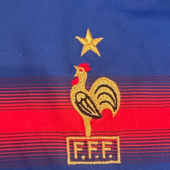 Adidas 2004 - 2006 France National Team Blue Soccer Jersey - Picture 3 of 8